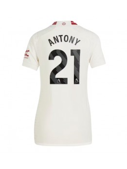 Manchester United Antony #21 Ausweichtrikot für Frauen 2023-24 Kurzarm